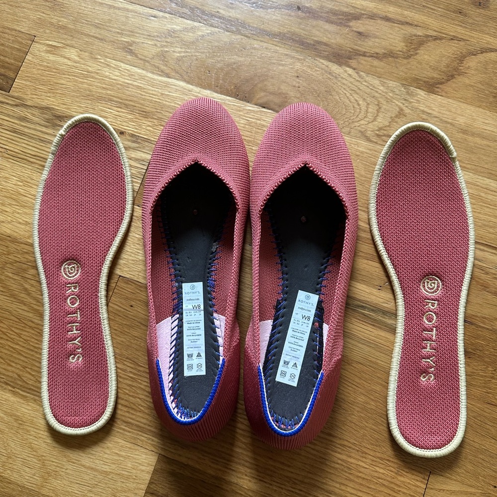 Rothy’s Copper Flats size 8 - Picture 3 of 4